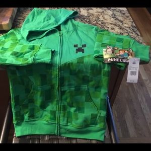 Authentic Minecraft jacket, Green, M